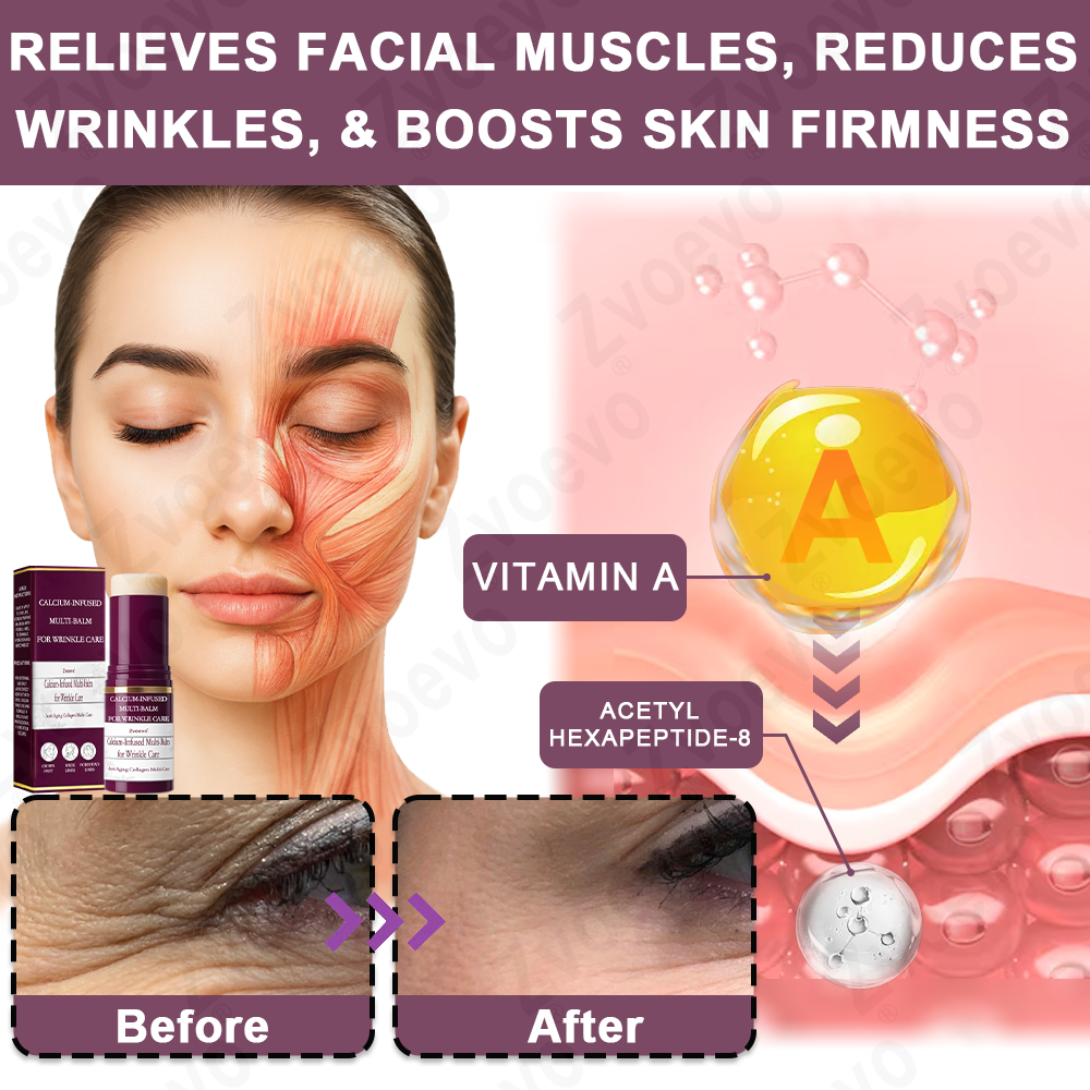 ✅ Official Store: Zvoevo® Calcium Collagen Repair Lip Balm 👨⚕️ FDA Certified (Targets wrinkles and fine lines, smooths nasolabial folds and neck wrinkles, reduces frown lines and crow's feet)