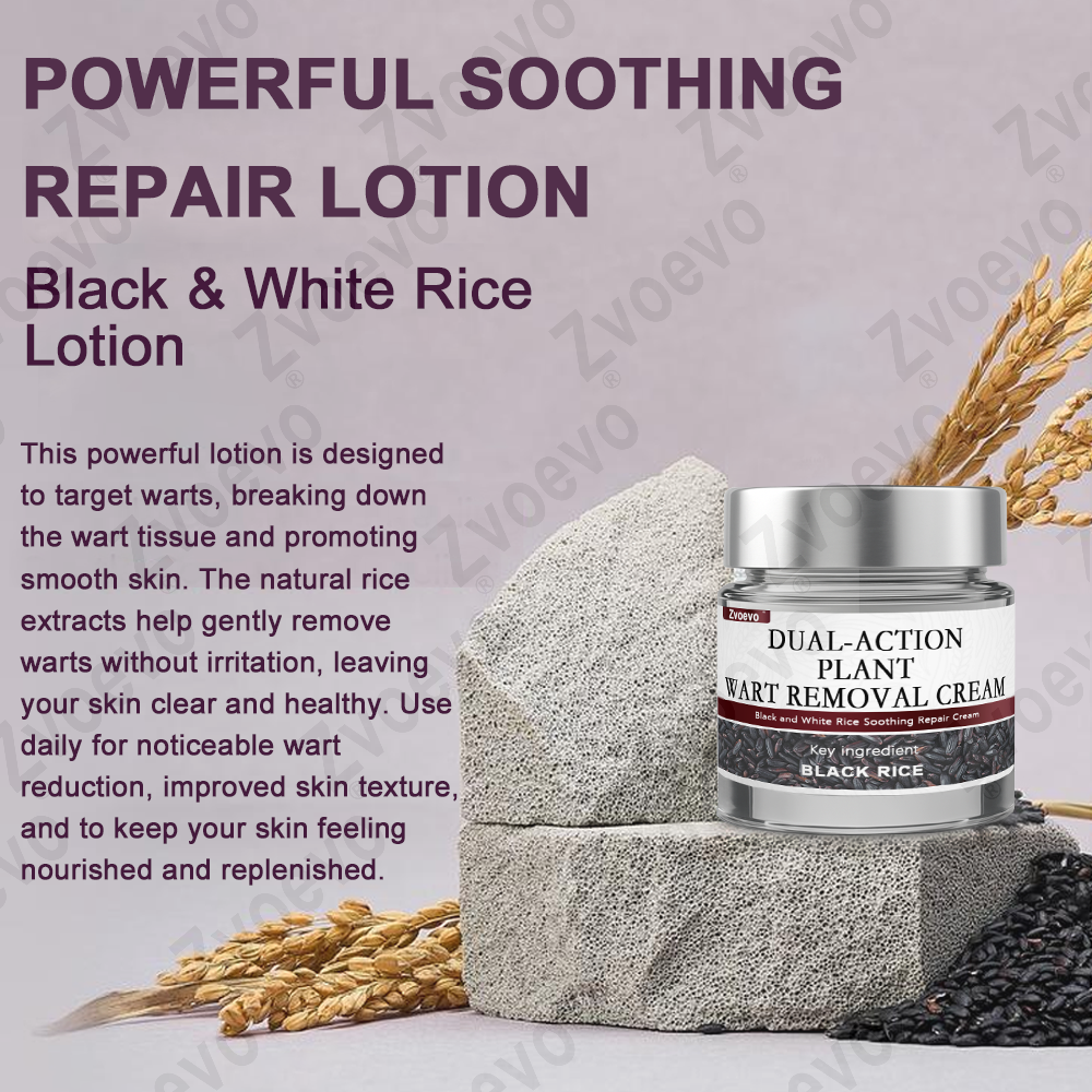 Zvoevo® Rice Bran Extract Cream 👨⚕️ FDA-Certified (For removing warts and skin growths, eliminating keratin buildup and skin hyperplasia, treating skin cancer, hyperpigmentation, and age spots)