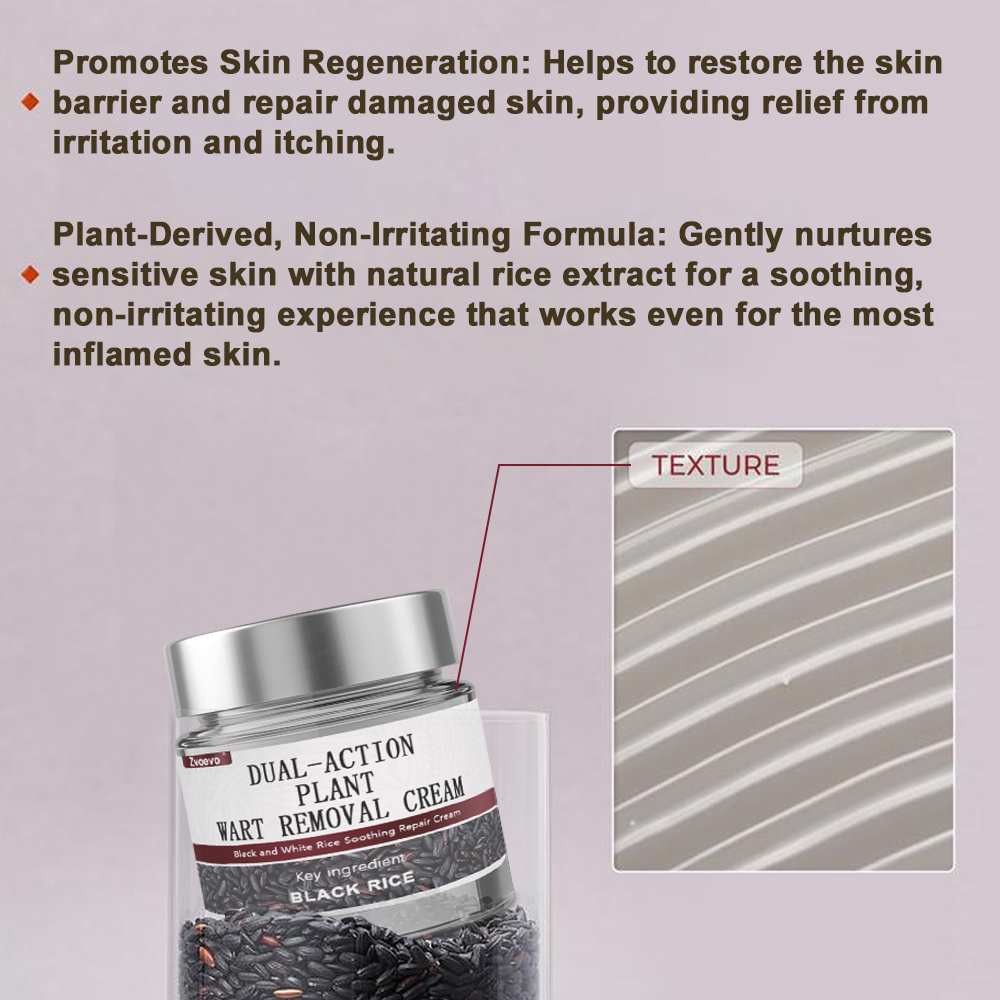 Zvoevo® Rice Bran Extract Cream 👨⚕️ FDA-Certified (For removing warts and skin growths, eliminating keratin buildup and skin hyperplasia, treating skin cancer, hyperpigmentation, and age spots)