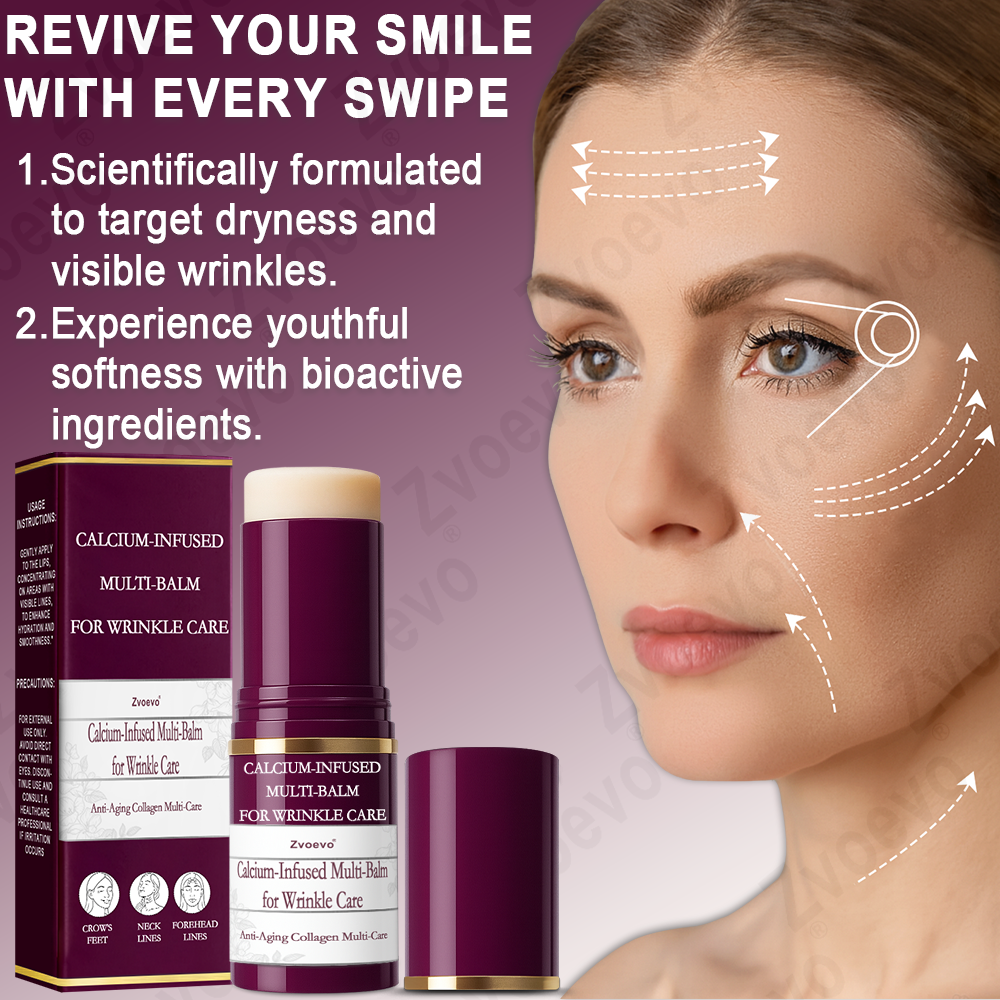 ✅ Official Store: Zvoevo® Calcium Collagen Repair Lip Balm 👨⚕️ FDA Certified (Targets wrinkles and fine lines, smooths nasolabial folds and neck wrinkles, reduces frown lines and crow's feet)