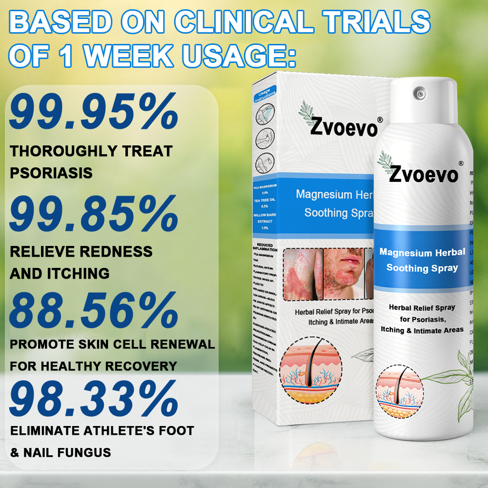 ✅ Official Store: Zvoevo® Magnesium Herbal Psoriasis Spray 👨⚕️ FDA Certified (for the treatment of psoriasis and eczema, improvement of bacterial infections in the genital area, treatment of acne and warts)