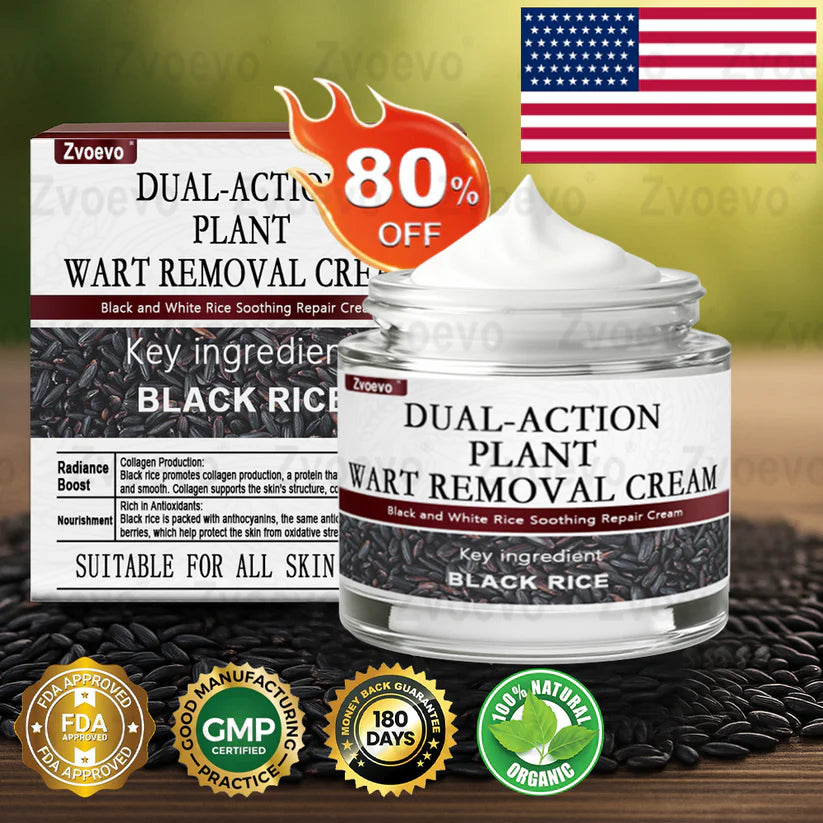 Zvoevo® Rice Bran Essence Cream⚕️FDA-approved (removes warts and skin tags, improves keratin buildup and skin hyperplasia, follicular keratosis, skin cancer, and age spots)