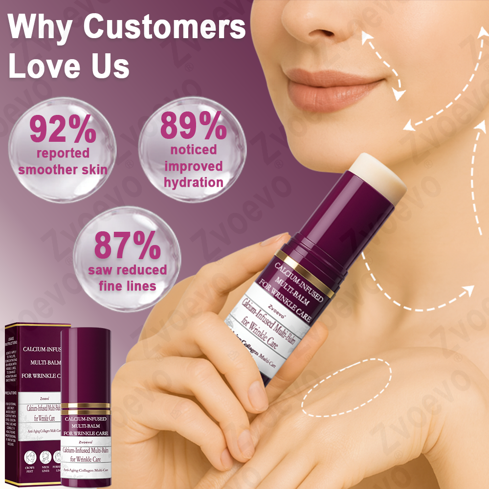 ✅ Official Store: Zvoevo® Calcium Collagen Repair Lip Balm ⚕️ FDA Certified (Targets wrinkles and fine lines, smooths nasolabial folds and neck wrinkles, reduces frown lines and crow's feet)