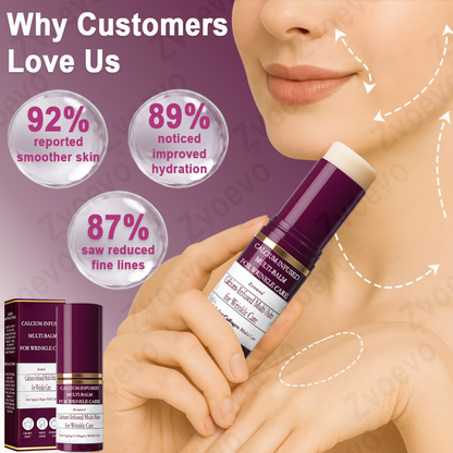 ✅ Official Store: Zvoevo® Calcium Collagen Repair Lip Balm ⚕️ FDA Certified (Targets wrinkles and fine lines, smooths nasolabial folds and neck wrinkles, reduces frown lines and crow's feet)